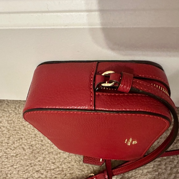 Red Leather Coach Side Bag - Picture 12 of 14